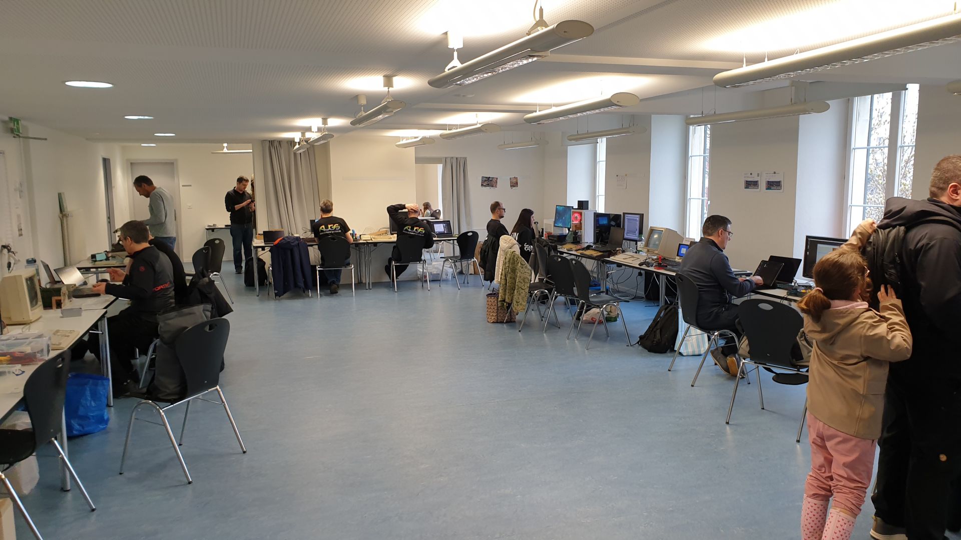 Einblick vom Sonntag in den Raum im GZ Hottingen, den wir im ersten Stock genutzt haben.