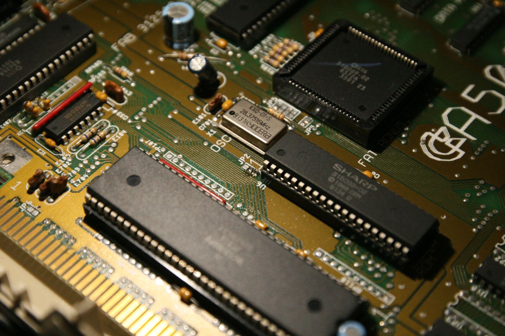 Closeup A500 Mainboard