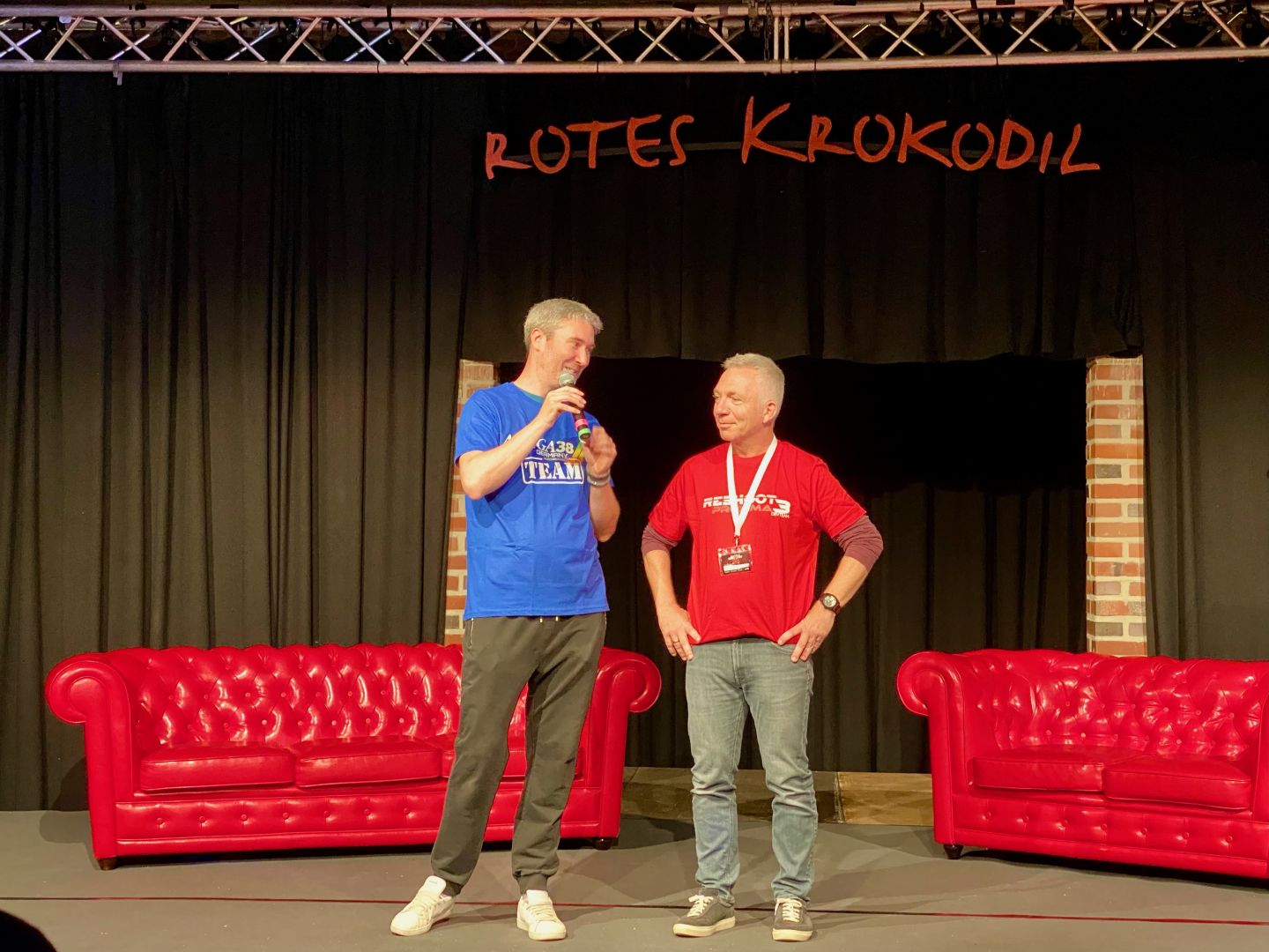 Markus Tillmann und Richard Löwenstein auf der Bühne